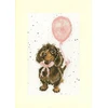 Bothy Threads Cross stitch kit "Greeting Card - Welcome Little Sausage" XGC33 10x16 cm