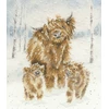 Bothy Threads Cross stitch kit "Highland Christmas" XHD128 26x30 cm