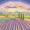Bothy Threads Cross stitch kit "Lavender Fields" XLP26 26x26 cm