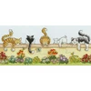Bothy Threads Cross stitch kit "Lazy Cats" XGR1 36x16 cm
