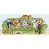Bothy Threads Cross stitch kit "Lazy Dogs" XGR2 36x16 cm