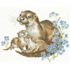 Bothy Threads Cross stitch kit "Otterly Adorable" XHD141 33x26 cm