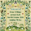 Bothy Threads Cross stitch kit "Pride and Joy" XS12 24x25 cm