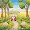 Bothy Threads Cross stitch kit "Road Trip" XLP2 26x26 cm