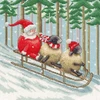 Bothy Threads Cross stitch kit "Santa's Sled Squad" XLP23 26x26 cm