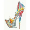Bothy Threads Cross stitch kit "Stained Glass Slipper" XSK7 22x29