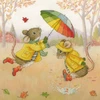 Bothy Threads Cross stitch kit "Sunshine And Showers" XSS33 26x26 cm