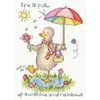 Bothy Threads Cross stitch kit "Sunshine And Rainbows" XCD1 13x18 cm