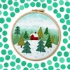 Bothy Threads Felt Embroidery "Cottage In The Woods" EFE2 15x15 cm