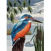 Bothy Threads Long Stitch Kit "Long Stitch - Kingfisher In Silks" DWSD17 15x20.4 cm