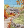 Bothy Threads Long Stitch Kit "Long Stitch Seasons - Autumn Cottage" DW14MLS11 24x17 cm