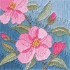 Bothy Threads Long Stitch Kit "Long Stitch - Camellias" DWSLS14 11x11 cm