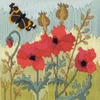 Bothy Threads Long Stitch Kit "Raudona Poppies" LSRP 20.5x21.5 cm