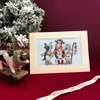 Bothy Threads Cross stitch "Christmas Card - Woof, Moo, Baa!" XMAS74 16x10 cm