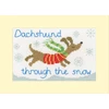 Bothy Threads Cross stitch "Christmas Card - Dachshund Through The Snow" XMAS90 16x10 cm