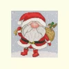 Bothy Threads Cross stitch "Christmas Card - Jolly Santa" XMAS71 10x10 cm
