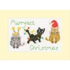 Bothy Threads Cross stitch "Christmas Card - Purrfect Christmas" XMAS91 16x10 cm