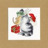 Bothy Threads Cross stitch "Christmas Card - Under The Mistletoe" XMAS26 10x10 cm