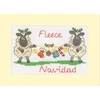 Bothy Threads Cross stitch "Christmas Card - Fleece Navidad" XMAS92 16x10 cm