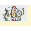 Bothy Threads Cross stitch "Christmas Card - Woof, Moo, Baa!" XMAS74 16x10 cm