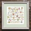 Bothy Threads Cross stitch kit "A" HOme Is Many Things" XAL9 33x34 cm