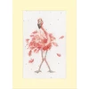 Bothy Threads Cross stitch kit "Greeting Card - Pretty In Rožinė" XGC55-TP 10x16 cm
