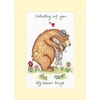 Bothy Threads Cross stitch kit "Greeting Card - Big Bear Hugs" XGC61 10x16 cm