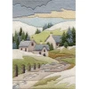 Bothy Threads Rinkinys "Long Stitch Seasons - Winter Cottage" BT-DW14MLS12 24x17 cm