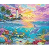 Letistitch Ristinuke komplektas "Delfinų rojus" 29x24 cm LI59-00