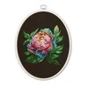 luca S Skaičiuojamo kryžminio siuvinėjimo rinkinys su lanku ''Abalone Pearl'' Peony 12x12cm SBC203