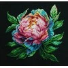 luca S Skaičiuojamo kryžminio siuvinėjimo rinkinys su lanku ''Abalone Pearl'' Peony 12x12cm SBC203