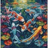 luca S Siuvinėtas kryželiu rinkinys "Akvariumas" 25x26cm SBU5030