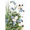 LetiStitch luca S Drugeliai ir Mėlynųjų paukščių gėlės SLETI939