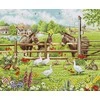 luca S Kryželių siuvinėjimo rinkinys "Asilų kiemas" 39x32 cm SBU5087