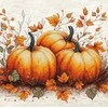 luca S Kryželiu siuvinėjimo rinkinys. "Rudens moliūgas" 19x18 cm SB1434