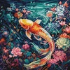 luca S Skaičiuojamas kryželių siuvinėjimo rinkinys "Jūrų gyvenimas" 25x25cm SBU5032