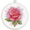 luca S Kryželiu siuvinėjimo rinkinys su lanku „Rose Aroma“ 9 x 9,5 cm SBC105