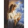 luca S Kryželio siuvinėjimo rinkinys Šventoji Marija ir vaikas 18x25cm SG617