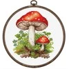 luca S Kryželiu siuvinėjimo rinkinys su lankeliu "Amanita Muscaria" 11x13cm SBC232
