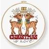 LetiStitch luca S Kryželiu siūlų rinkinys Oh Deer Christmas Is Here - įtrauktas lankelis 12x14cm SLETIL9912
