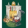 LetiStitch luca S Siuvinėjimo kryželiu rinkinys Poilsis prie židinio 15x17cm SLETIL8224