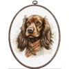 luca S Skaičiuojamasis kryželių siuvinėjimo rinkinys su lanku Komplekte "The Cocker Spaniel" 16x16cm SBC223
