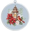 luca S Siuvinėjimo kryželiu rinkinys su lankeliu "Poinsettia" 16x17cm SBC233