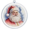 luca S Skaičiuojamo kryželio rinkinys su lankeliu "Santa" 17x17cm SBC224