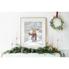 LetiStitch luca S Siuvinėjimo kryželiu rinkinys Christmas Caroling 21x27cm SLETIL9918