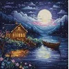 luca S Kryželiu siuvinėjimo rinkinys "Pavasario naktis" 24x24cm SB701