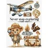luca S Skaičiuojamas kryželiu siuvinėjimo rinkinys „Never Stop Exploring“ 25x35cm SB1408