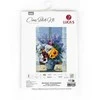 luca S Siuvinėjimo kryželiu rinkinys "Puokštė su našlaitėmis" 25x36cm SB7030