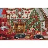 luca S Skaičiuojamo kryžminio dygsnio rinkinys „Cosy Fireplace“ 49x33cm SBU5041