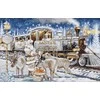luca S Skaičiuotas kryželiu siuvinėjimo rinkinys "Santa’s Express Baltas" 54x35cm SBU5038
